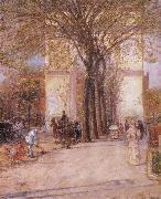 Childe Hassam Washington Arch in Spring oil on canvas